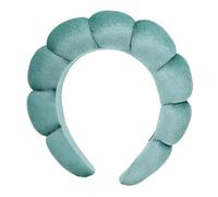 YUEZHAN Turbantes Diademas Diadema Elástica De Color Sólido para Mujer con Esponja Hinchada para El Pelo De Ajuste Regular para El Baño para Lavarse La Cara Accesorios para El Pelo Color Verde Claro