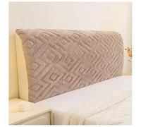 YUEZHONG Funda De Cabecera Gruesa, Suave Y Afelpada For Tamaño Matrimonial, King Y Queen, A Prueba De Polvo For Decoración De Dormitorio.(Khaki,220x70cm/87x27.6in)