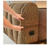 YUEZHONG Funda De Terciopelo For Cabecera De Cama, Tamaño Individual, Matrimonial, Queen Y King, Acolchada Y Gruesa, A Prueba De Polvo For Decoración De Dormitorio.(Coffee,190x70cm/75x27.6in)