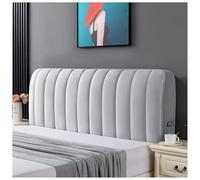 YUEZHONG Funda De Terciopelo para Cabecera De Cama, Tamaño Matrimonial, Queen, California, King, Gruesa Y Acolchada, Funda Protectora Antipolvo para Dormitorio(Light Gray,190x60cm/75x24in)