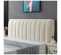 YUEZHONG Funda De Terciopelo para Cabecera De Cama, Tamaño Matrimonial, Queen, California, King, Gruesa Y Acolchada, Funda Protectora Antipolvo para Dormitorio(Cream,220x60cm/87x24in)