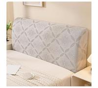 YUEZHONG Funda Elástica For Cabecera De Cama De Terciopelo Jacquard, Funda For Cabecera De Cama For Tamaño Completo Cal King Queen, Protector Universal A Prueba(Circle Lightgray,Queen/55-67in)