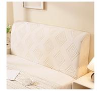 YUEZHONG Funda Elástica For Cabecera De Cama De Terciopelo Jacquard, Funda For Cabecera De Cama For Tamaño Completo Cal King Queen, Protector Universal A Prueba(Diamond Cream,C King/67-75in)