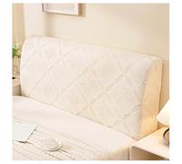 YUEZHONG Funda Elástica For Cabecera De Cama De Terciopelo Jacquard, Funda For Cabecera De Cama For Tamaño Completo Cal King Queen, Protector Universal A Prueba(Circle Cream,Queen/55-67in)
