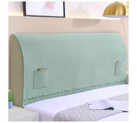 YUEZHONG Funda Elástica For Cabecera De Cama, Tamaño Matrimonial, Queen, California, King, Microfibra con Bolsillos, Protector Antipolvo For Dormitorio.(Green,180x60cm/71x24in)