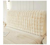 YUEZHONG Funda For Cabecero De Cama De Piel Sintética De Conejo, Tamaño Queen, California, King Y Full, Suave Y Afelpada, Gruesa Y Antipolvo, For Dormitorio.(Cream,120x60cm/47x24in)