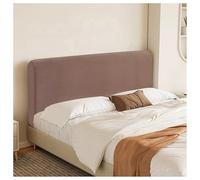 YUEZHONG Fundas De Cabecera De Terciopelo Elástico Tamaño King, Full Y Queen, Funda De Cabecera De Terciopelo, Funda Protectora A Prueba De Polvo For Dormitorio.(Brown,Full/43-51in)