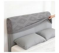 YUEZHONG Fundas De Cabecera Elásticas For Tamaño Full Cal King Queen, Funda Protectora De Terciopelo Jacquard A Prueba De Polvo For Decoración De Dormitorio(Darkgray Flower,83-93in)