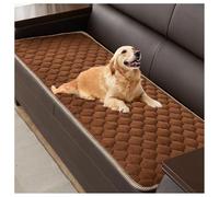 YUEZHONG Fundas De Sofá For Perros Lavables, Protector De Sofá De Terciopelo Acolchado, Manta Antideslizante For Cama De Perro, Protector De Cojín For Gato, Apto For Mascotas(Coffee,55x60cm/22x22in)