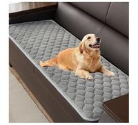 YUEZHONG Fundas De Sofá For Perros Lavables, Protector De Sofá De Terciopelo Acolchado, Manta Antideslizante For Cama De Perro, Protector De Cojín For Gato, Apto For Mascotas(Gray,50x180cm/20x71in)