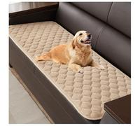 YUEZHONG Fundas De Sofá For Perros Lavables, Protector De Sofá De Terciopelo Acolchado, Manta Antideslizante For Cama De Perro, Protector De Cojín For Gato, Apto For Mascotas(Camel,45x45cm/18x18in)