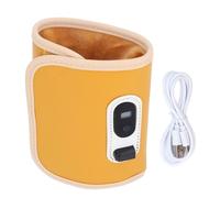 Yuezhongoo Baby Bottle Insulation Lid 21 Speeds Temperature Adjustable Portable USB Baby Milk Warmer with LED Display Storage Protection Thermal Thermostat Suitable for Car Travel (Gul)