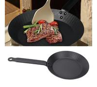 Yuezhongoo Cast Iron Skillets,Carbon Steel Frying Pan Uniform Heating Easy To Clean Anti Stick Omelette Skillet Steak Pan For Gas Induction Cooker (Medium 80-105mm / 3.1-4.1in)