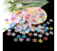 yufana 900 Piezas Confeti de Copos Nieve, Confeti PequeñOs Copos de Nieve Azul Decoración, para Navidad Boda (Color370)