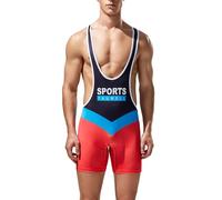 YUFEIDA - Camiseta deportiva para hombre, camiseta activa de una pieza, body de lucha libre, ropa interior activa, base de capas activas, XXL