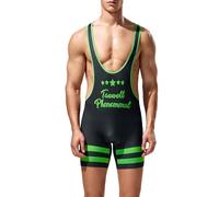 YUFEIDA - Camiseta deportiva para hombre, camiseta activa de una pieza, camiseta de boxeo, ropa interior de lucha libre, camiseta base activa, body de una pieza, XL