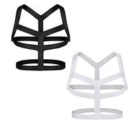 YUFEIDA Cinturón de arnés de pecho para hombre, correa elástica de nailon, correa de hombro elástica, ropa de club, disfraces