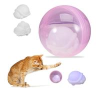 YUFFQOPC Juguete eléctrico para gatos con luz LED, 360 grados, bola de juguete móvil para gatos y perros en interiores