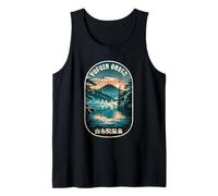 Yufuin Onsen Japón Hot Spring Lake Japanese Kanji Souvenir Camiseta sin Mangas