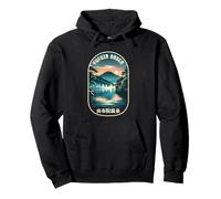 Yufuin Onsen Japón Hot Spring Lake Japanese Kanji Souvenir Sudadera con Capucha
