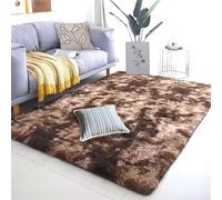 YUGAOYU Alfombra Shaggy Salón Grandes 80 x 160 cm Antideslizante Fácil de Limpiar Pelusa Alfombras de Habitacion Decoración Moderna para El Salón para Exterior Pasillo, Marrón