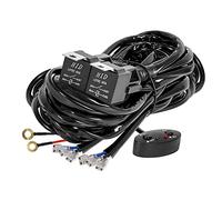 YUGAUNG Faro LED Bar Cable 3 Metro 480W 14AWG 3 Cables Cableado LED HI LO Luz de Niebla Impermeable Con Relé Interruptor Universal Para Automóvil SUV ATV Camión 1 Control de Cable 2 Juegos Barras LED