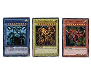 YuGiOh Legendary Collection Ultra Rare God Card Set of 3 Egyptian God Cards Slifer, Obelisk Ra by Yu-Gi-Oh!