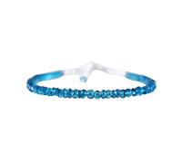 YUGNA Pulsera de topacio azul londres de 3-3,5 mm forma redonda corte facetado cuentas 17,8 cm cierre chapado en oro para hombre, mujer, unisex. Pulsera de cadena de eslabones apilable.|LNK_YG_04527