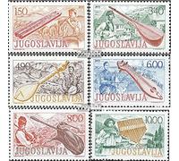 Yugoslavia 1702-1707 (Completa.edición.) Nuevo con Goma Original ** MNH 1977 Exposiciones del Museo - Instrumentos Musicales (Sellos para los coleccionistas) Música/Bailar