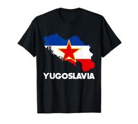 Yugoslavia Bandera Mapa Yugoslavos Camiseta