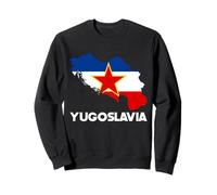 Yugoslavia Bandera Mapa Yugoslavos Sudadera
