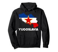 Yugoslavia Bandera Mapa Yugoslavos Sudadera con Capucha