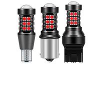 YUGRUPJG 2 bombillas LED blancas P21W 1156 BA15S BAY15D W21/5W P21/5W R5W P27/7W T15 for coche, 6500K, luz de freno blanca, luz de marcha atrás DRL(7440 W21W WY21W T20,Red)