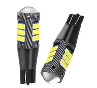YUGRUPJG 2 bombillas LED T15 W16W WY16W superbrillantes for freno de coche, intermitentes, antiniebla traseras, luces de circulación diurna, rojas, blancas y amarillas, 12 V(WHITE)