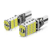 YUGRUPJG 2 luces LED for coche T10 W5W 194 4014SMD T15 W16W Canbus sin errores for accesorios de coche, bombillas interiores, luz de techo, luz de puerta, diodo de 12 V(T10 W5W Yellow)