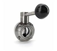 YUGRUPJG Válvula de Mariposa Tri Clover de 1,5/2 Pulgadas, Accesorio for elaboración de Cerveza, Herramienta de Barra(2inch)