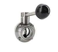 YUGRUPJG Válvula de Mariposa Tri Clover de 1,5/2 Pulgadas, Accesorio for elaboración de Cerveza, Herramienta de Barra(1.5inch)