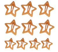 YUGSHNKFC 10 horquillas coloridas para niñas y niños, horquillas de metal para el pelo, horquillas de estrella
