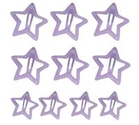 YUGSHNKFC 10 horquillas coloridas para niñas y niños, horquillas de metal para el pelo, horquillas de estrella