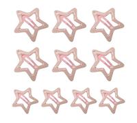 YUGSHNKFC 10 horquillas de metal con forma de estrella de color caramelo para niñas calientes para adolescentes