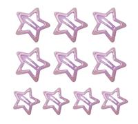 YUGSHNKFC 10 horquillas de metal con forma de estrella de color caramelo para niñas calientes para adolescentes
