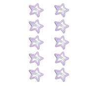 YUGSHNKFC 10 horquillas fluorescentes con forma de estrella para el pelo, para mujeres, trenzas de pelo para niñas, accesorios para adultos