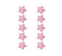 YUGSHNKFC 10 horquillas fluorescentes con forma de estrella para el pelo, para mujeres, trenzas de pelo para niñas, accesorios para adultos