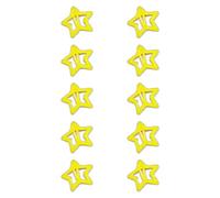 YUGSHNKFC 10 horquillas fluorescentes con forma de estrella para el pelo, para mujeres, trenzas de pelo para niñas, accesorios para adultos