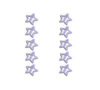 YUGSHNKFC 10 horquillas fluorescentes con forma de estrella para el pelo, para mujeres, trenzas de pelo para niñas, accesorios para adultos