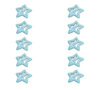 YUGSHNKFC 10 horquillas fluorescentes con forma de estrella para el pelo, para mujeres, trenzas de pelo para niñas, accesorios para adultos