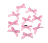 YUGSHNKFC 10 horquillas pequeñas con forma de lazo, para niñas calientes, con lazo de felpa, pinzas para el pelo de maquillaje para mujer