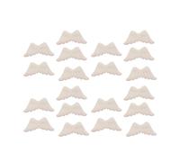 YUGSHNKFC 10 piezas/20 unidades/50 piezas de apliques de alas de felpa para el pelo, banda para el pelo, pulsera, ropa, costura, manualidades, parches para diadema