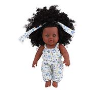 YUGSHNKFC 12 Pulgadas Girl For Doll Afroamericana para Muñeca Interactive Toy Simulación Vinilo Suave para Muñecas Que Parece Ingenio Real