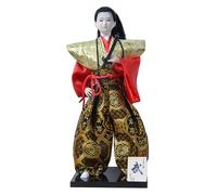 YUGSHNKFC 12inch Japanese Samurais Dolls with Traditional Kimonos for Display and Collection Traditional Japanese Decoration